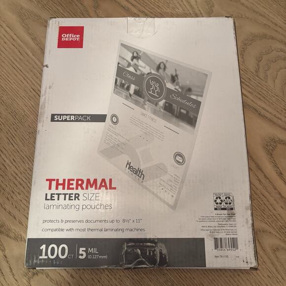 Office Depot Laminating Pouches Letter 9"X11.5 100 - Picture 2 of 2